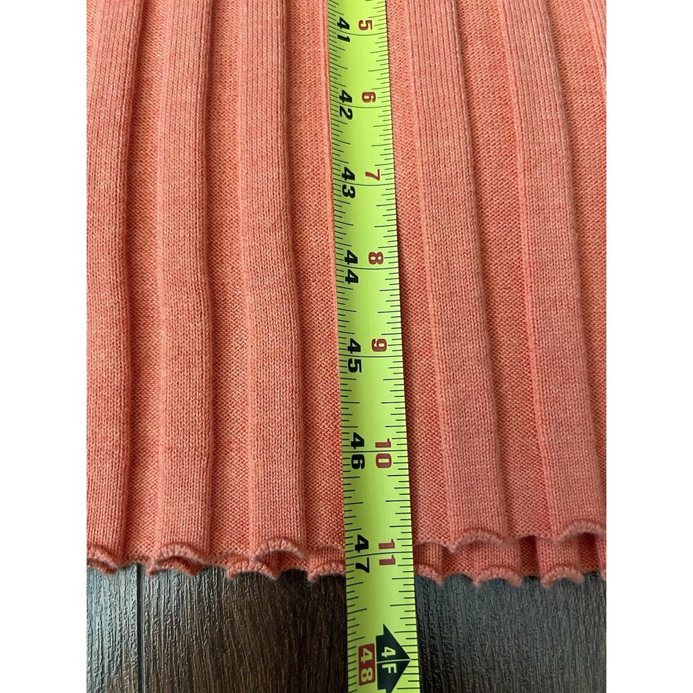RAILS Ashley Coral Ribbed Knit Sweater Stretch Midi Dress - Picture 15 of 15